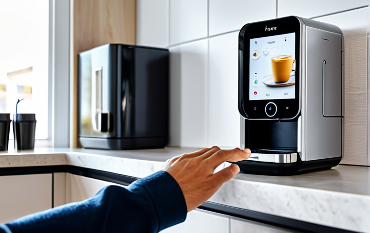 AI-Powered Morning Routine**

"A bright, modern kitchen. A person, fully clothed in comfortable attire, smiles as they reach for a cup of coffee being dispensed by a sleek, smart coffee machine. In the background, a smartphone displays a traffic update. Safe for work, appropriate content, family-friendly, perfect anatomy, natural pose, well-formed hands, proper finger count, high quality."

**