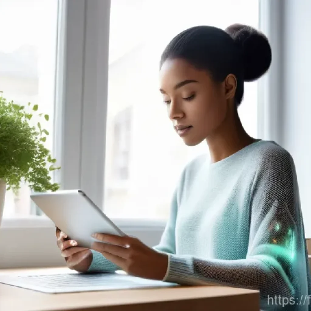 AI와 협업을 위한 모범 사례 - **Prompt:** A young, diverse adult, perhaps a woman in her late twenties with a curious expression a...