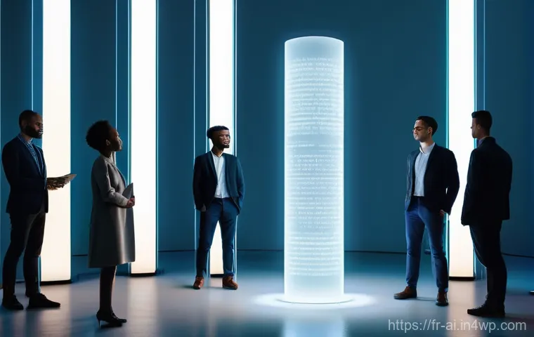 AI 도구 선정 시 고려해야 할 요소 - **Prompt:** Imagine a dynamic, abstract representation of an Artificial Intelligence as a constellat...